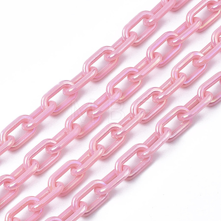 Acrylic Opaque Cable Chains PACR-N009-002G-1