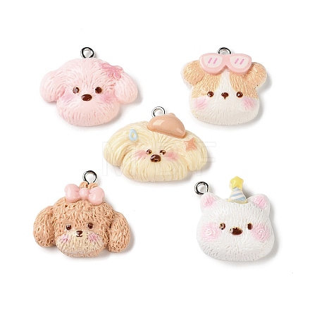 Opaque Resin Pendants RESI-I352-03P-1