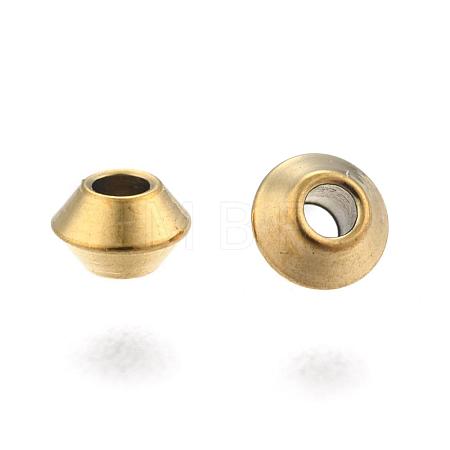Bicone Shape Ion Plating(IP) 304 Stainless Steel Spacer Beads STAS-M237-01-1
