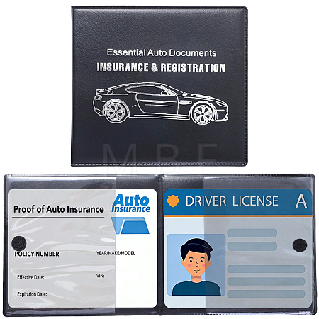 PU Leather Motor Vehicle Driver's License Protective Cover AJEW-WH20098-134A-1