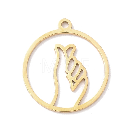 304 Stainless Steel Pendants STAS-Z131-01C-G-1