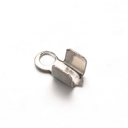 Tarnish Resistant 304 Stainless Steel Folding Crimp Ends STAS-G130-12P-1