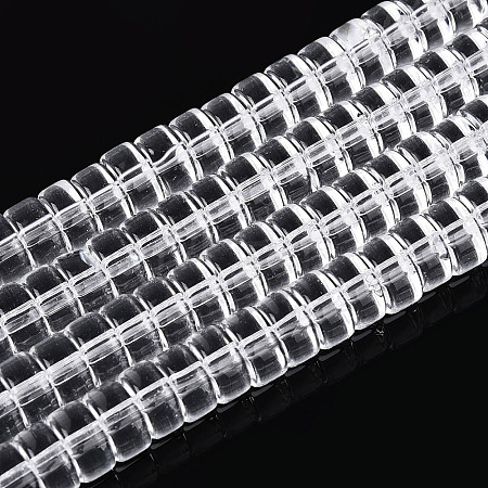 Transparent Glass Beads Strands LS-GLAA-N028-3x6mm-01-1