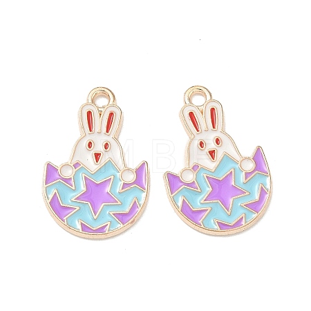 Easter Alloy Enamel Pendants LS-ENAM-I055-01KCG-09-1