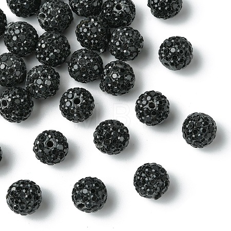 30Pcs Pave Disco Ball Beads RB-YW0001-14I-1