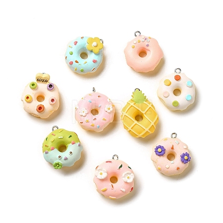 Opaque Resin Imitation Food Pendants RESI-G093-01-1