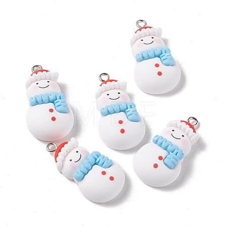 Christmas Theme Opaque Resin Pendants FIND-E025-12-1
