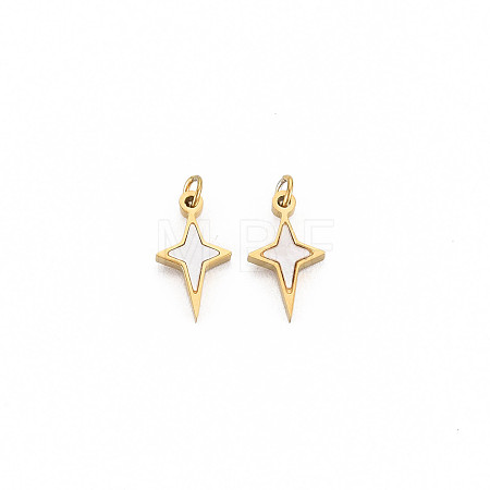 Ion Plating(IP) 304 Stainless Steel Charms X-STAS-N097-189-1