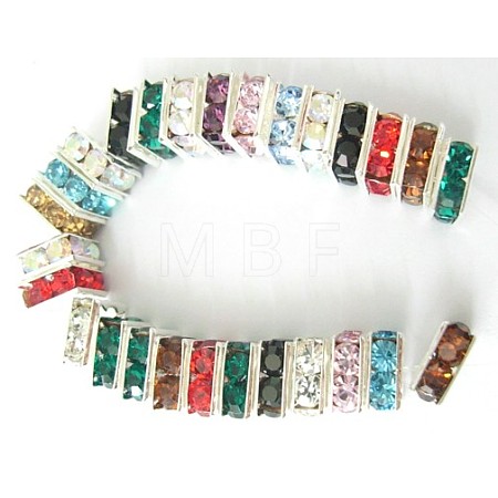Rhinestone Spacer Beads X-RSB074-1