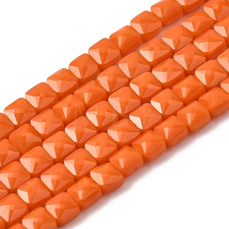 Opaque Glass Beads Strands GLAA-L050-C18-1