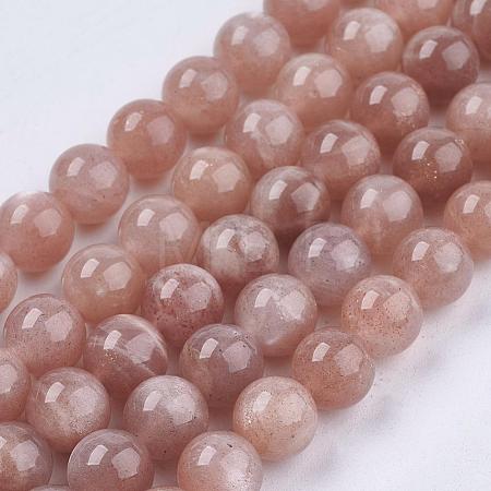 Natural Sunstone Beads Strands G-J157-10mm-07-1