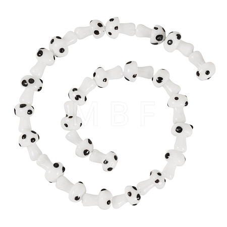 1Strand Handmade Lampwork Beads Strands LAMP-TA0001-84B-1