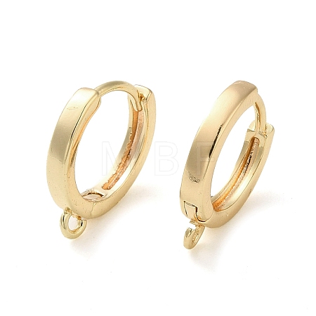 Brass Hoop Earrings Finding KK-H455-62G-1