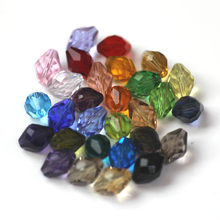 Imitation Austrian Crystal Beads SWAR-F054-11x8mm-M-1