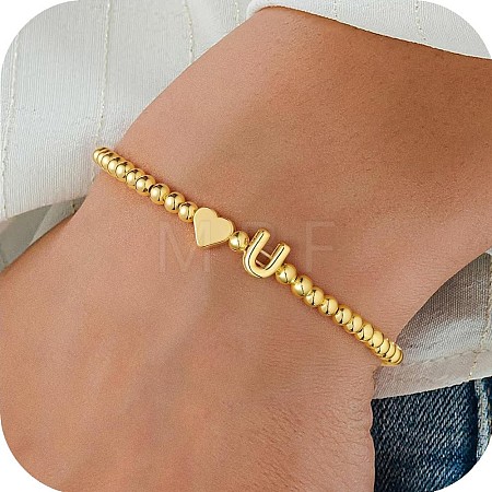 Alloy Beads Stretch Bracelets for Women FS-WG09F24-17-1