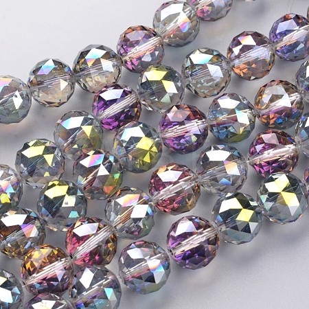 Electroplate Glass Bead Strands EGLA-J140-HP01-16mm-1