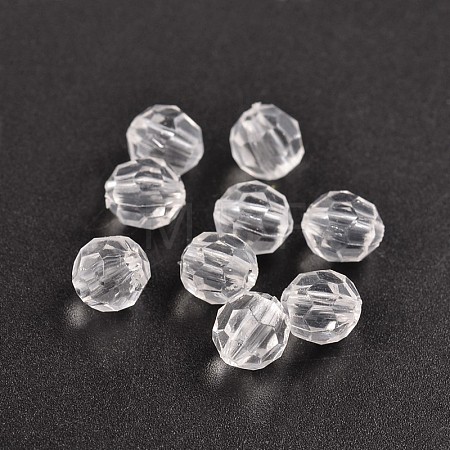 Round Transparent Acrylic Beads DB8mmC01-A-1