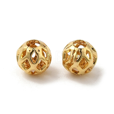 Brass Hollow Spacer Beads KK-P249-03B-G-1