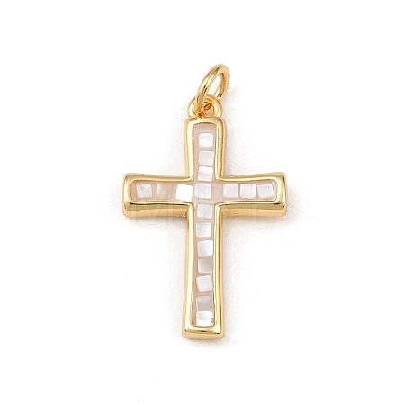 Brass Enamel Pendants KK-L255-07G-01-1