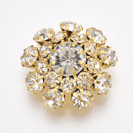 Golden Plated Brass Shank Buttons LS-RB-S066-09G-08-1