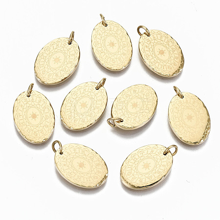 304 Stainless Steel Pendants STAS-S116-032G-1