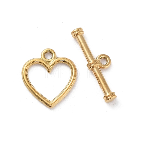 Ion Plating(IP) 304 Stainless Steel Toggle Clasps X-STAS-A092-08B-G-1