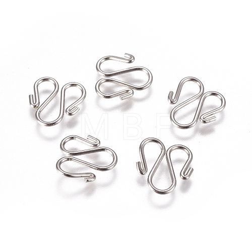 304 Stainless Steel Hook Clasps STAS-I120-13-P-1