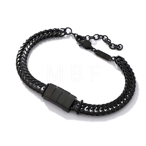 Stainless Steel Chain Bracelets for Men PW-WGED514-03-1