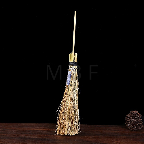 Straw Mini Witch Broom PW-WG1B288-04-1