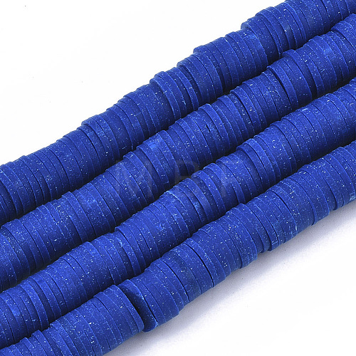 Handmade Polymer Clay Beads Strands CLAY-R089-8mm-007-1