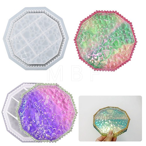 Polygon Jewelry Tray Food Grade Silicone Molds DIY-D074-02-1