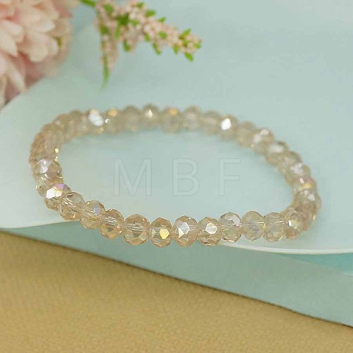 Classic Ethnic Style Faceted Glass Stretch Bracelets for Women RE4529-7-1