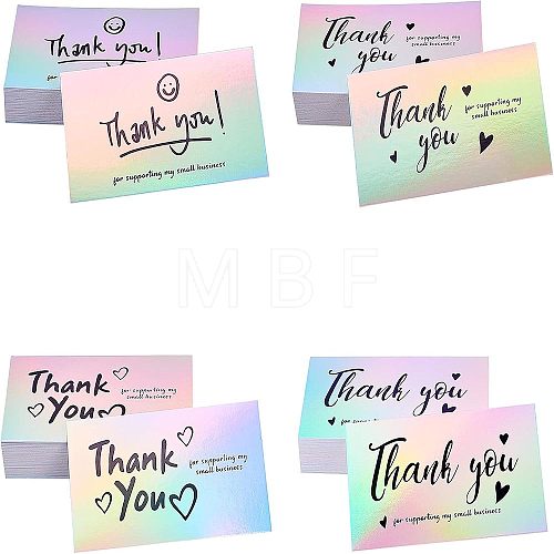  4 Bags 4 Style Laser Thank You Card DIY-NB0004-94-1