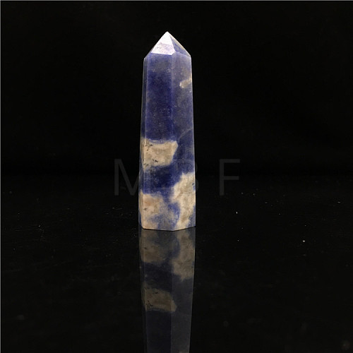 Point Tower Natural Sodalite Home Display Decoration PW23030662945-1