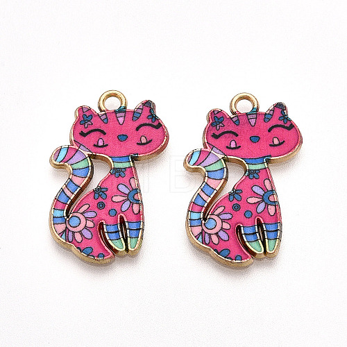 Printed Alloy Pendants PALLOY-H127-01G-03-01-1