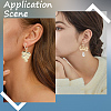 20Pcs Brass Huggie Hoop Earrings Findings KK-SC0008-06-5