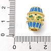 Barrel Brass Micro Pave Cubic Zirconia Spacer Beads KK-U050-11G-01-4