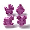 Childhood Themed PET Plastic Cookie Cutters DIY-K056-01-1