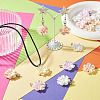 24Pcs 4 Colors Resin Pendants PALLOY-TAC0303-7