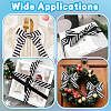 Polyester Stripe Pattern Ribbon OCOR-WH0078-526A-02-5
