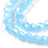 Imitation Jade Electroplate Glass Beads Strands EGLA-A039-J2mm-A03-2