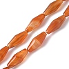 Dyed & Heated Natural Carnelian Beads Strands G-Q019-A01-2