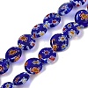 Handmade Millefiori Lampwork Beads Strands LAMP-G166-17B-04-2