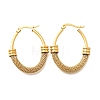 201 Stainless Steel Hoop Earrings EJEW-Q026-15G-B-2