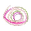 Transparent Gradient Color Glass Beads Strands GLAA-G101-2mm-09-4
