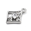 Brass Micro Pave Cubic Zirconia Pendants KK-H511-01P-03-2