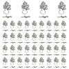 40Pcs Sets Alloy Toggle Clasps TIBE-FH0001-27-1