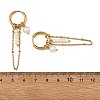 Natural Cultured Freshwater Pearl Hoop Earrings EJEW-JE07491-5