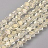 Electroplate Glass Beads Strands EGLA-L018-C-FR02-1