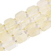 Natural Lemon Quartz(Heated) Beads Strands G-T138-26A-05-4